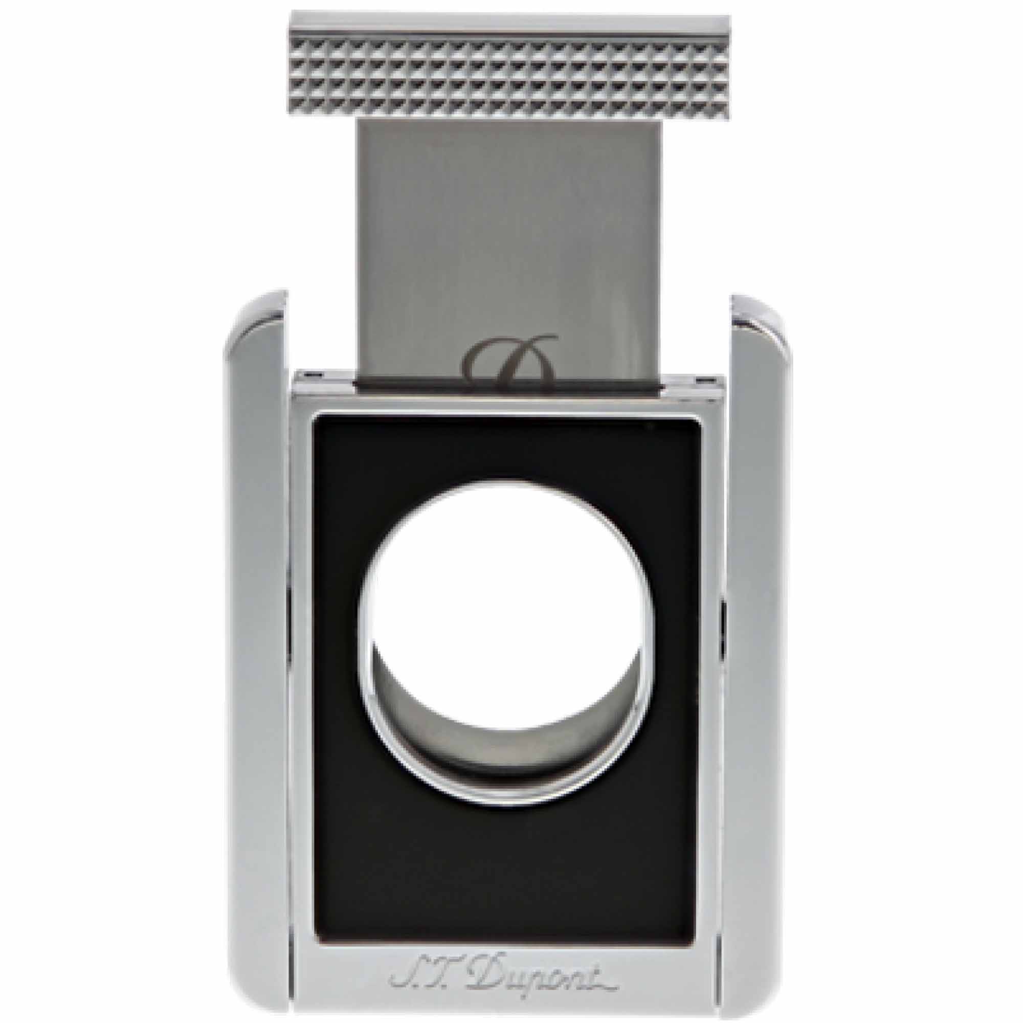 st-dupont-cigar-cut-chrome-003415-03 S.T. Dupont Cutter with Cigar Stand Black & Chrome (003415)
