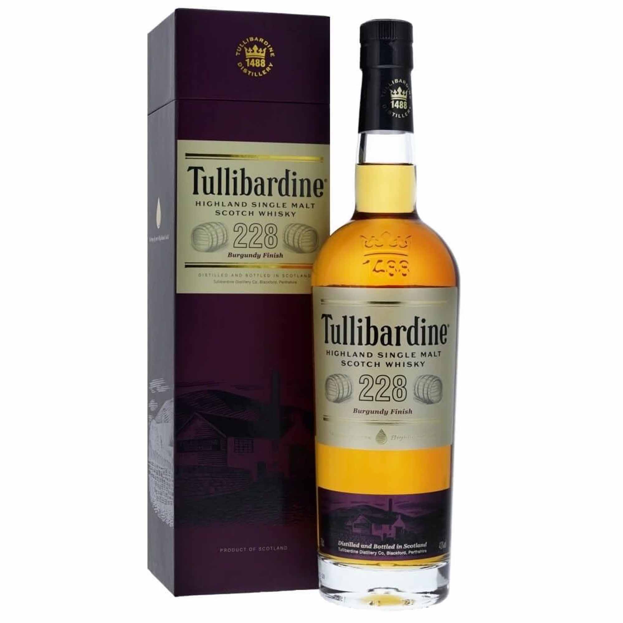Tullibardine Whisky 228 Burgundy Finish 70cl