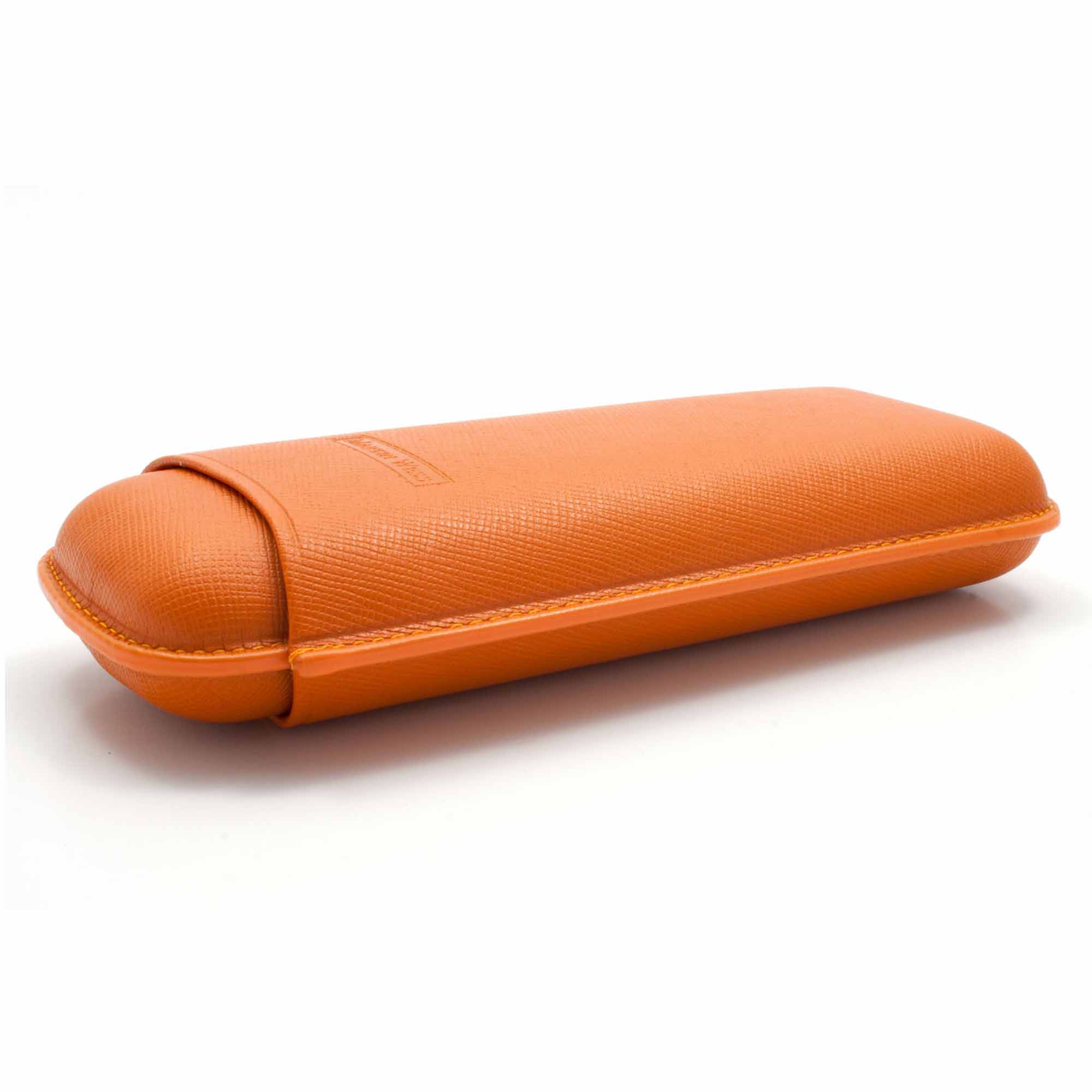 martin-wess-571-dante-blau-gigants-2-orange-03 Martin Wess 2er Zigarrenetui 571 Saffiano Gigante Orange