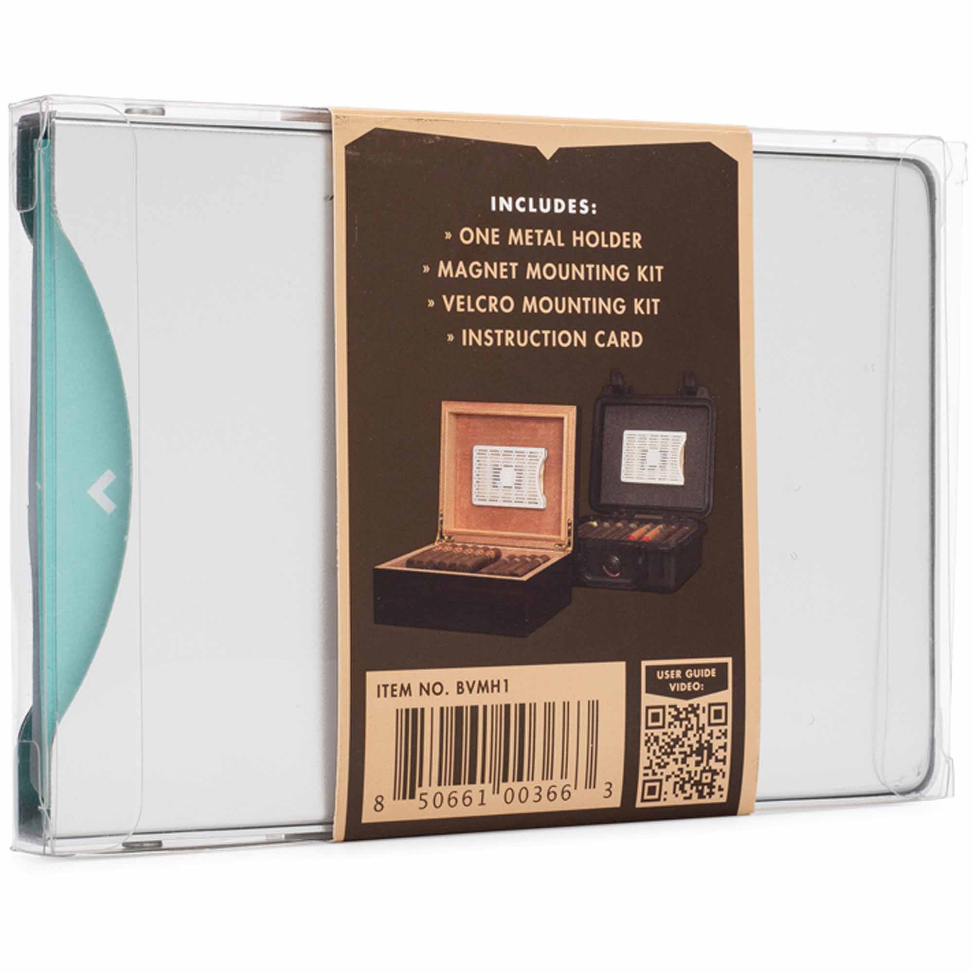 boveda-halterung-metall-1er-BVMH1-STK-02 Boveda Humidipak 1er Metallhalterung (für 1 Stück 60g Beutel)