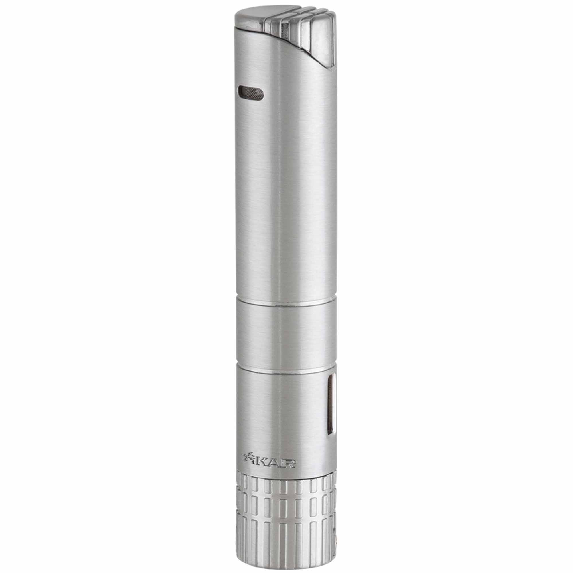 turrimsinglelightersilver01 Xikar Turrim Single Jet Feuerzeug Silber