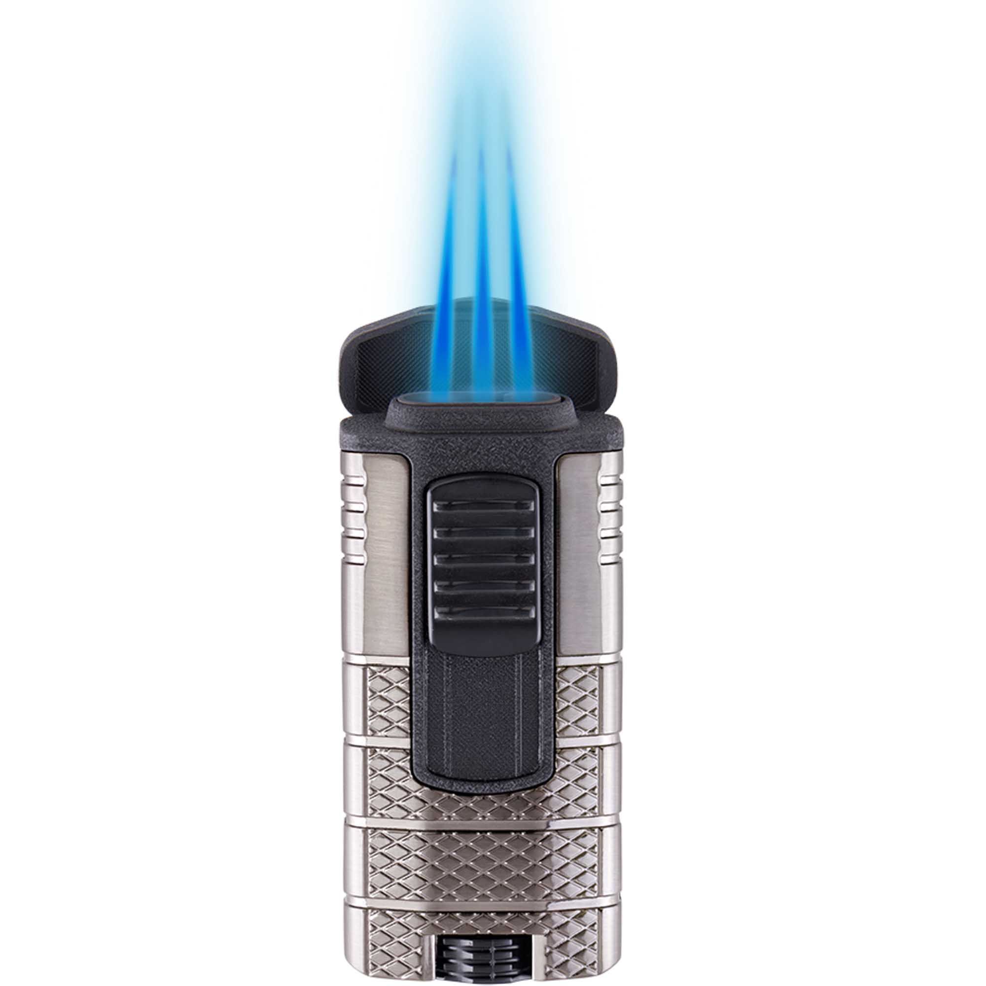 xikartacticaljetlightergunblack03 Xikar Tactical Triple Jet Gunmetal- Black