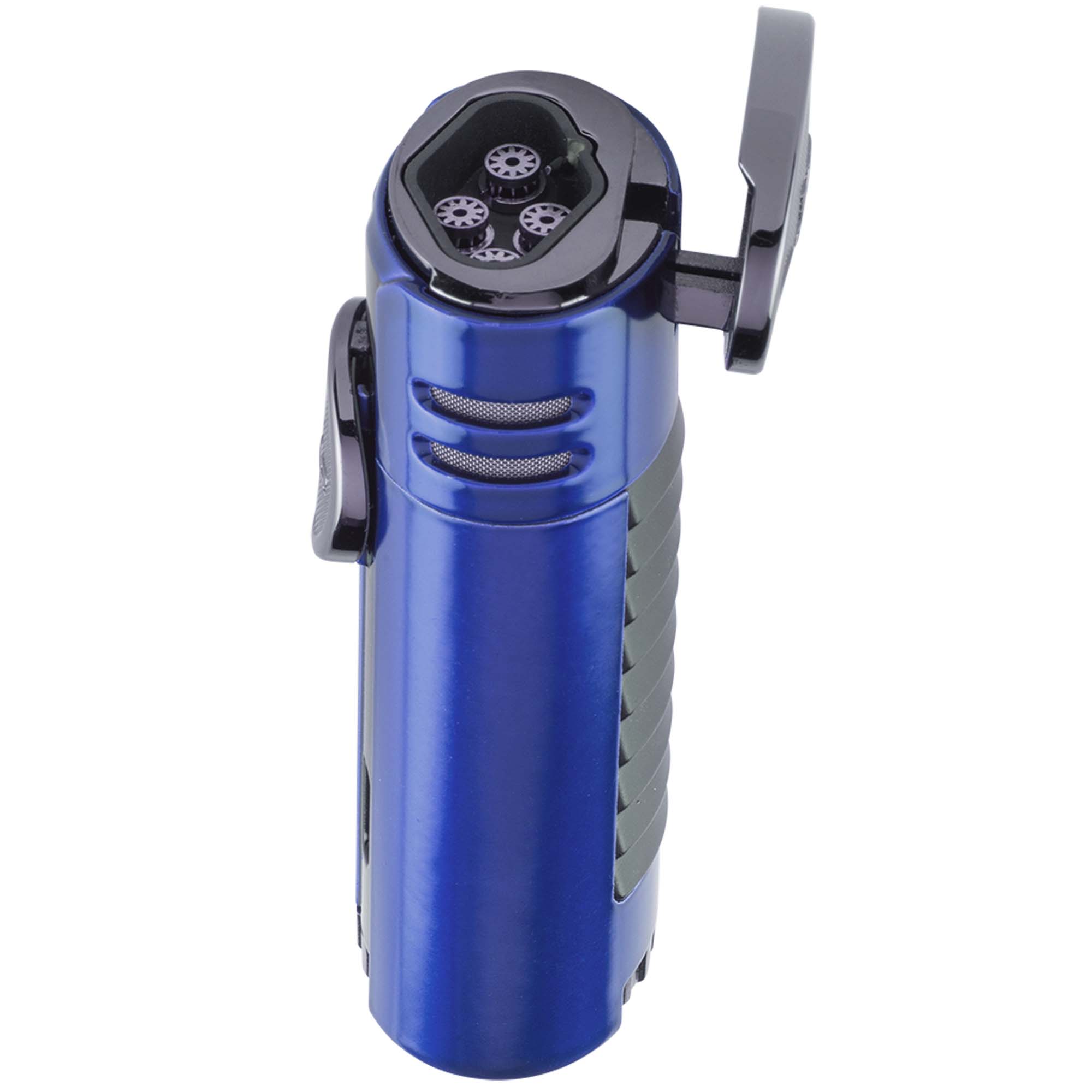 xikar_hp4_jet_blue_02 Xikar HP4 Jet Feuerzeug Blau mit 4 Flammen 574BL