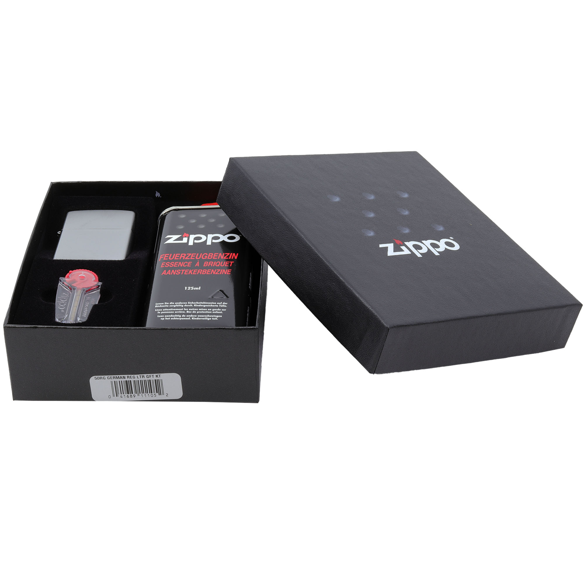 Zippo_Basic_Set_Satin_2 Zippo Chrome Satin