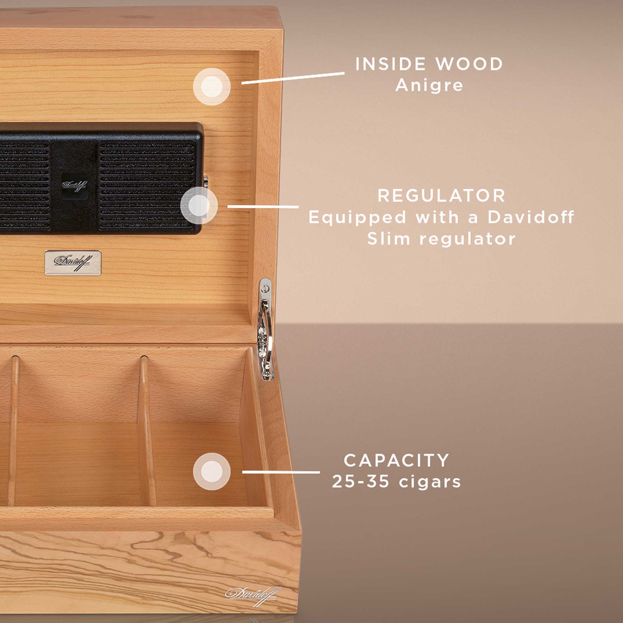 davidoff-primeros-olivewood-06 Davidoff Humidor Primeros Olivetree