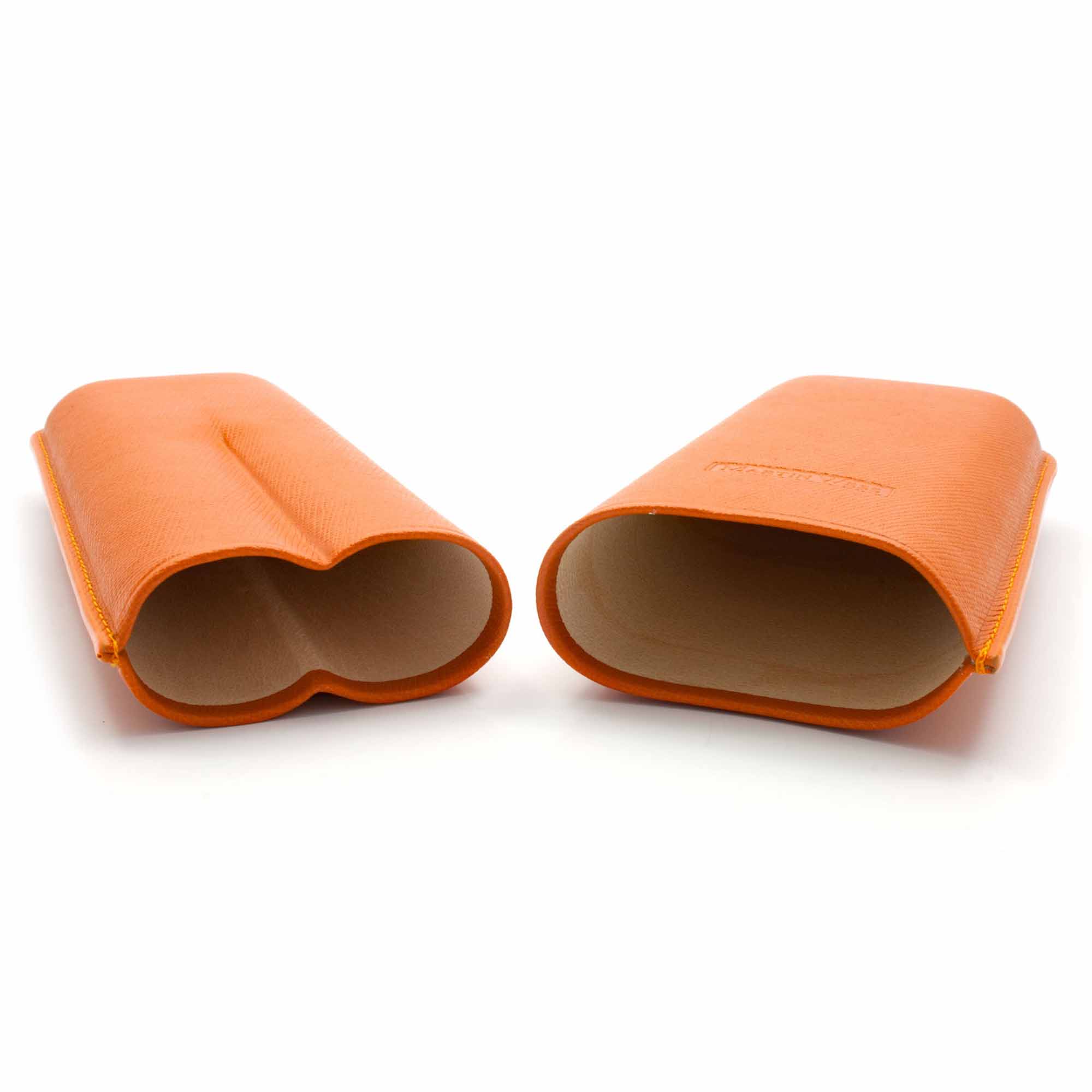 martin-wess-571-dante-blau-gigants-2-orange-02 Martin Wess 2er Zigarrenetui 571 Saffiano Gigante Orange
