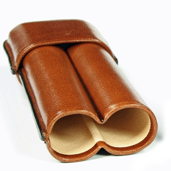 934_havanna_braun_2er_rob_zus2 Martin Wess 2er Zigarren Etui Robusto Havanna Leder braun 934