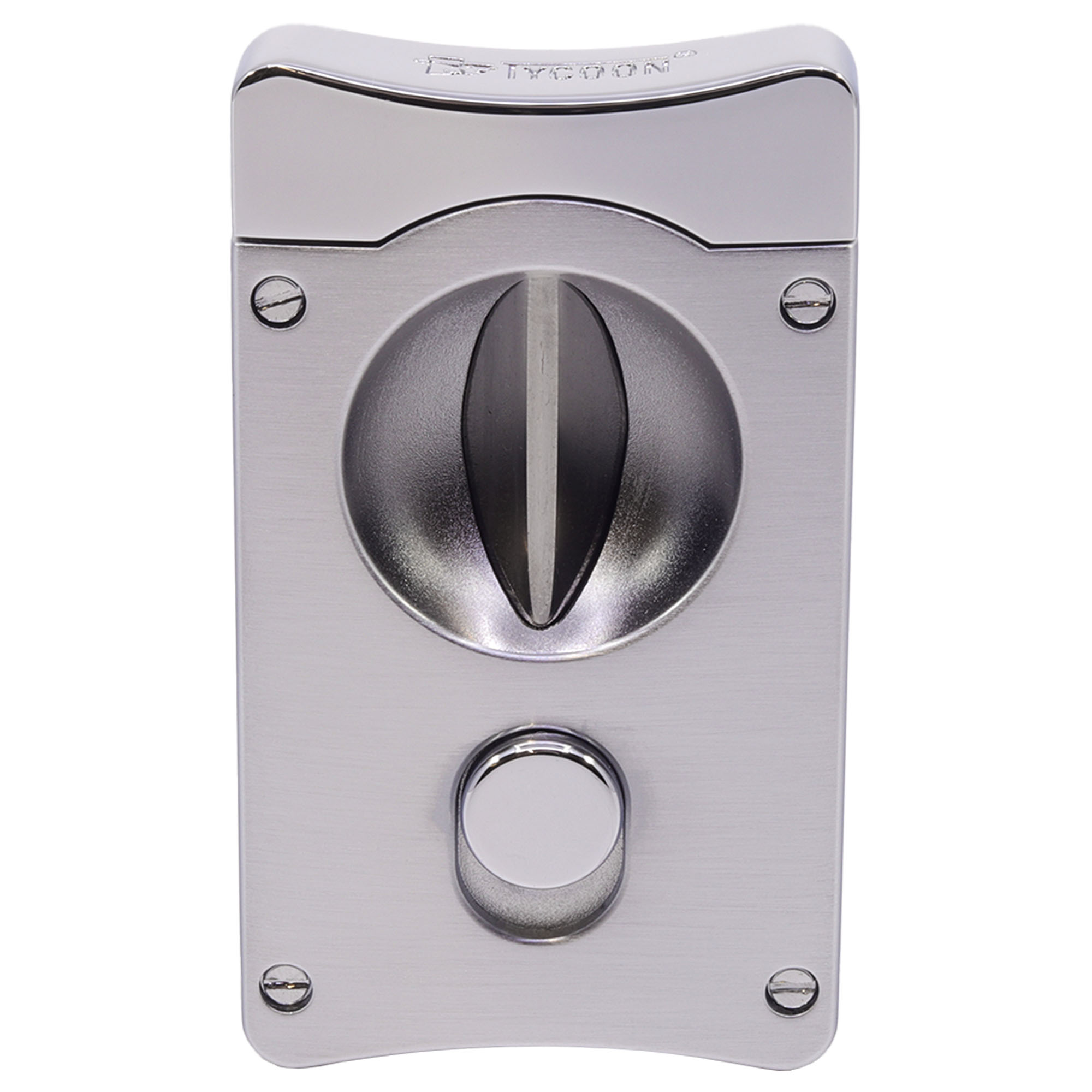 Tycoon Cigar V-Cutter Chrome Brushed