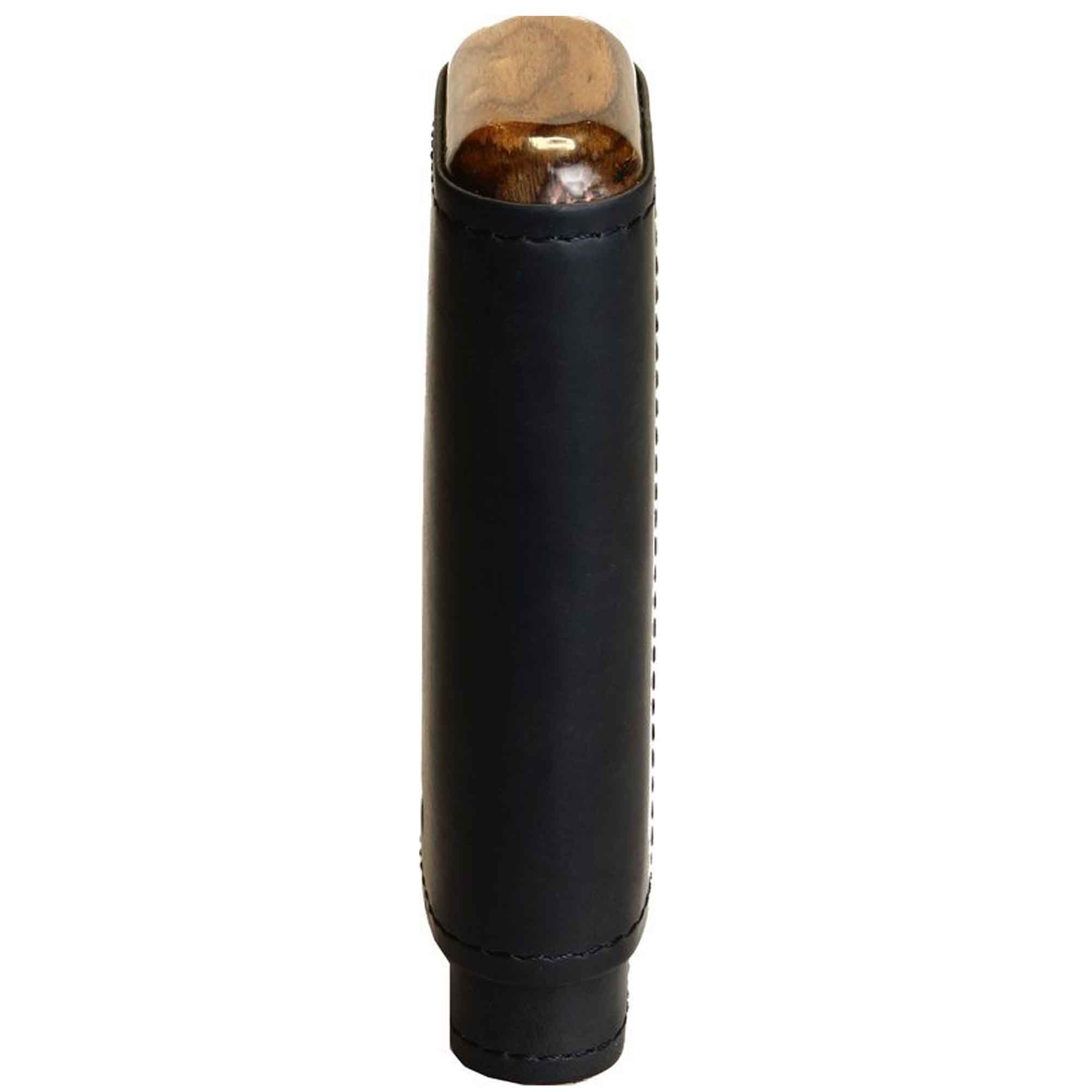 adorini-etui-holz-schwarz-2er-02 Adorini Zigarrenetui Leder Schwarz für 2-3 Zigarren (12731)