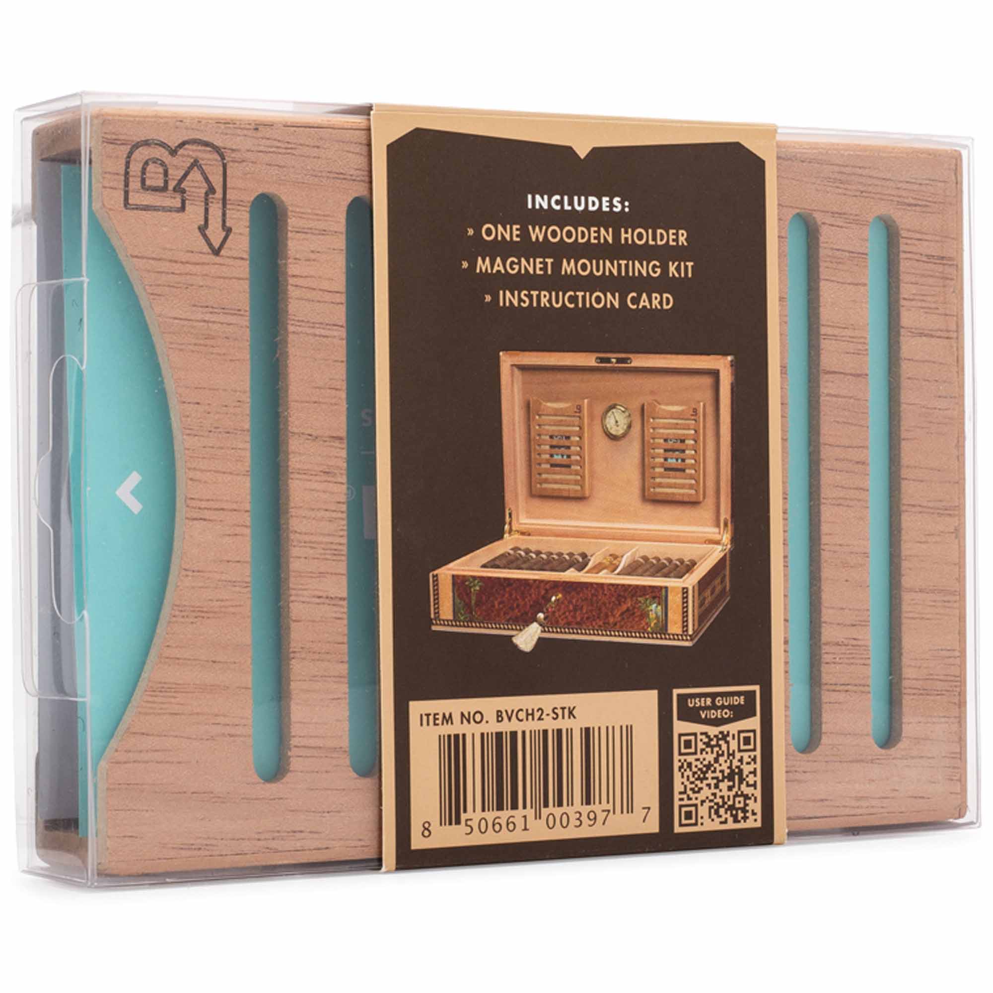 boveda-halterung-holz-2er-BVCH2-STK-02 Boveda Humidipak 2er Holzhalterung gestapelt (für 2 Stück 60g Beutel)