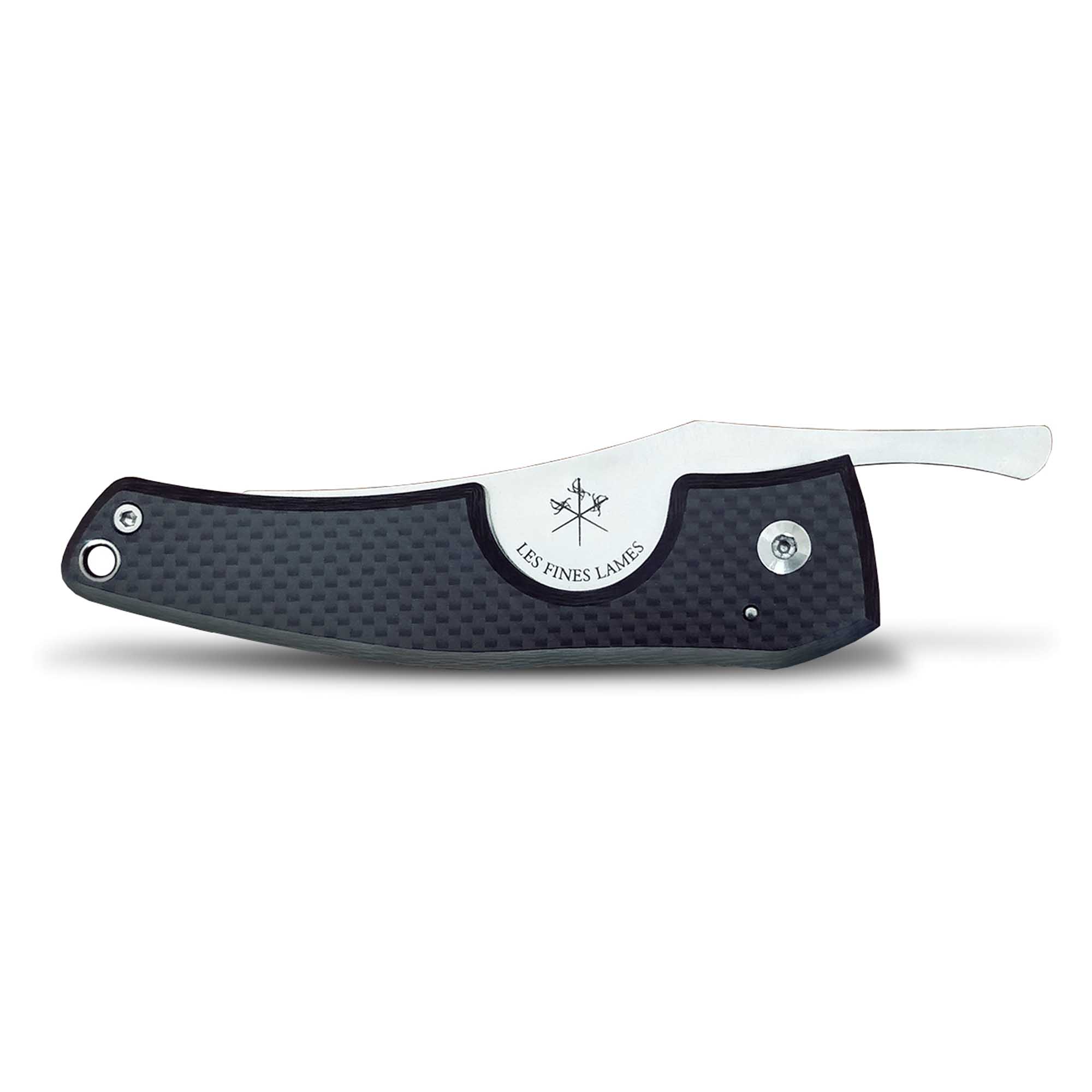 les-fines-lames-le-petite-carbon-01 Les Fines Lames Zigarrenmesser Le Petit Carbon (CC0202006)