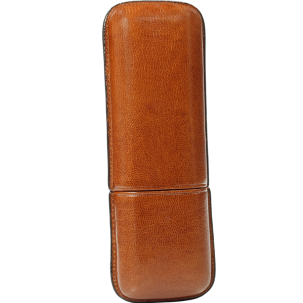 934_havanna_braun_2er_rob Martin Wess 2er Zigarren Etui Robusto Havanna Leder braun 934