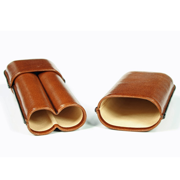 934_havanna_braun_2er_rob_zus4 Martin Wess 2er Zigarren Etui Robusto Havanna Leder braun 934